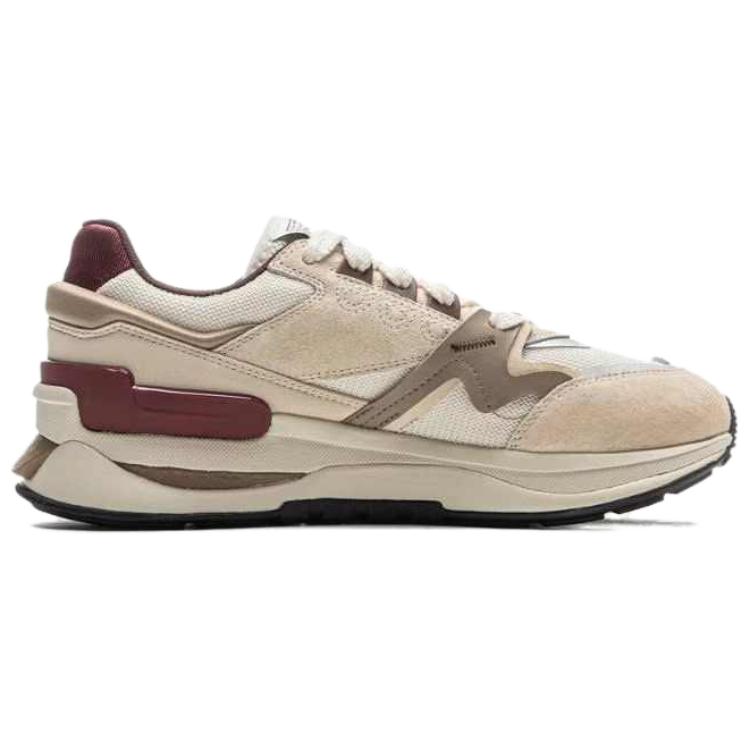 New LiNing 001 Innocence V2 Anti-Slip And Wear-Resistant Height Increasing Rebound Low-Top Casual Shoes Men's Beige Red AGCV009-1