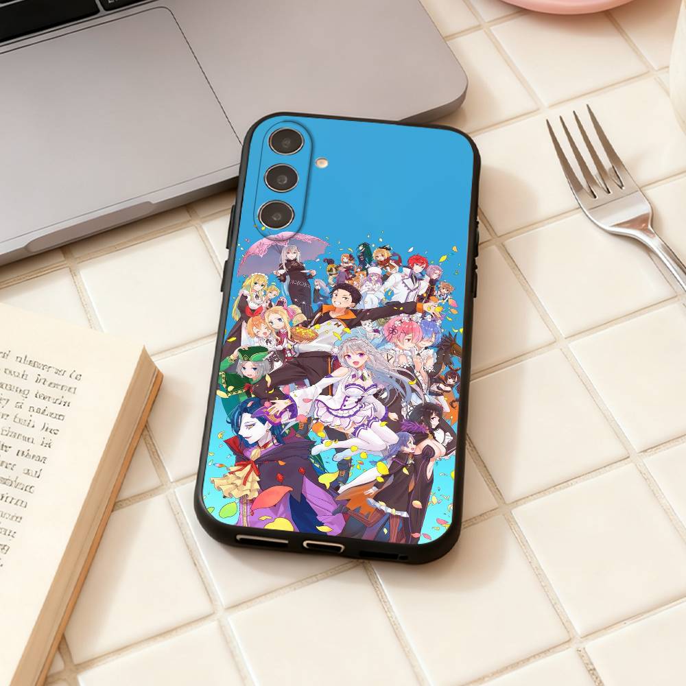 R-Re ZERO Starting Life in Another World phone Case For Samsung Galaxy A73,A72,A71,A70,A53,A52,A51,Others Soft Black Shell