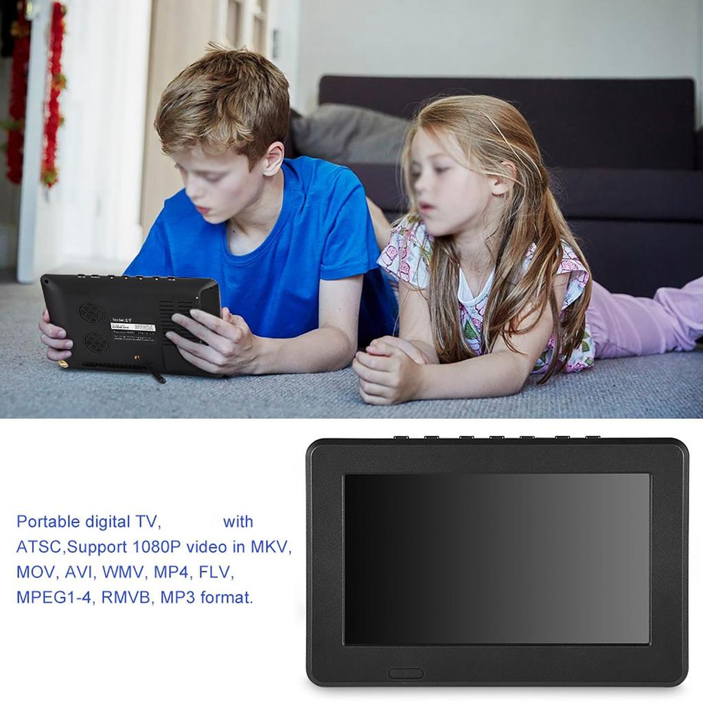Digital Foldable 1080p Portable TV 1080p TV, (7 inch)