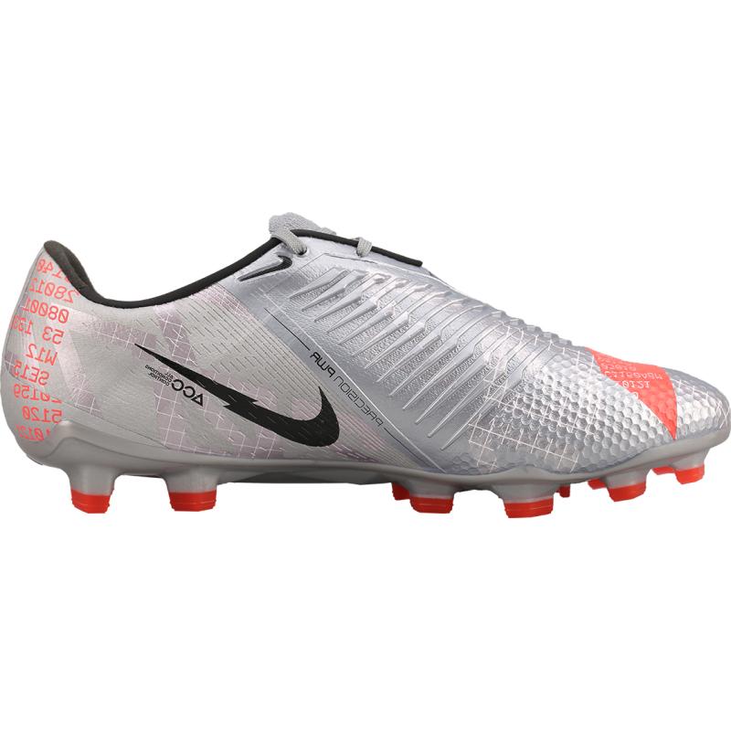 Nike Phantom Venom Elite Fg Metallic Grey Crimson Sneakers AO7540-906