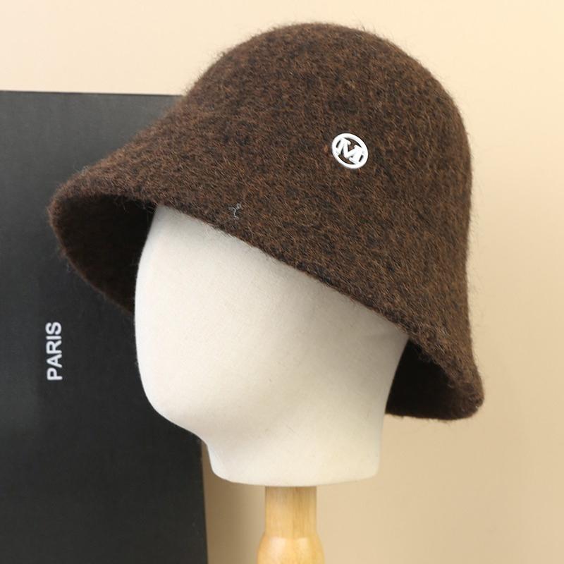 Miękkie filcowe klasyczne wełniane kapelusze typu bucket Hat Kobieta Zimowe ciepłe modne kapelusze rybackie Damskie puszyste kapelusze Panama wszechstronne trendowe kapelusze typu basin Hat