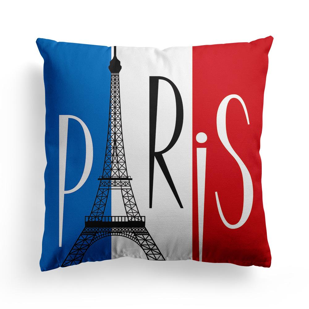 Sofa Pillow Case Does Not Include Pillow Core Living Room European-style Rice-shaped National Flag Mediterranean Bay Window Pillow British Style