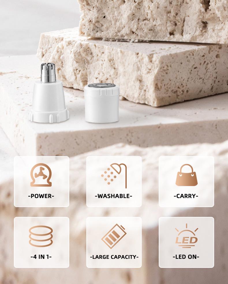 Women's Electric All-in-One Trimmer & Shaver for Underarm and Bikini Care