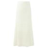 Sancai Machine-Washable High-Waist A-Line Knit Midi Skirt