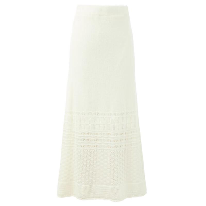 Sancai Machine-Washable High-Waist A-Line Knit Midi Skirt