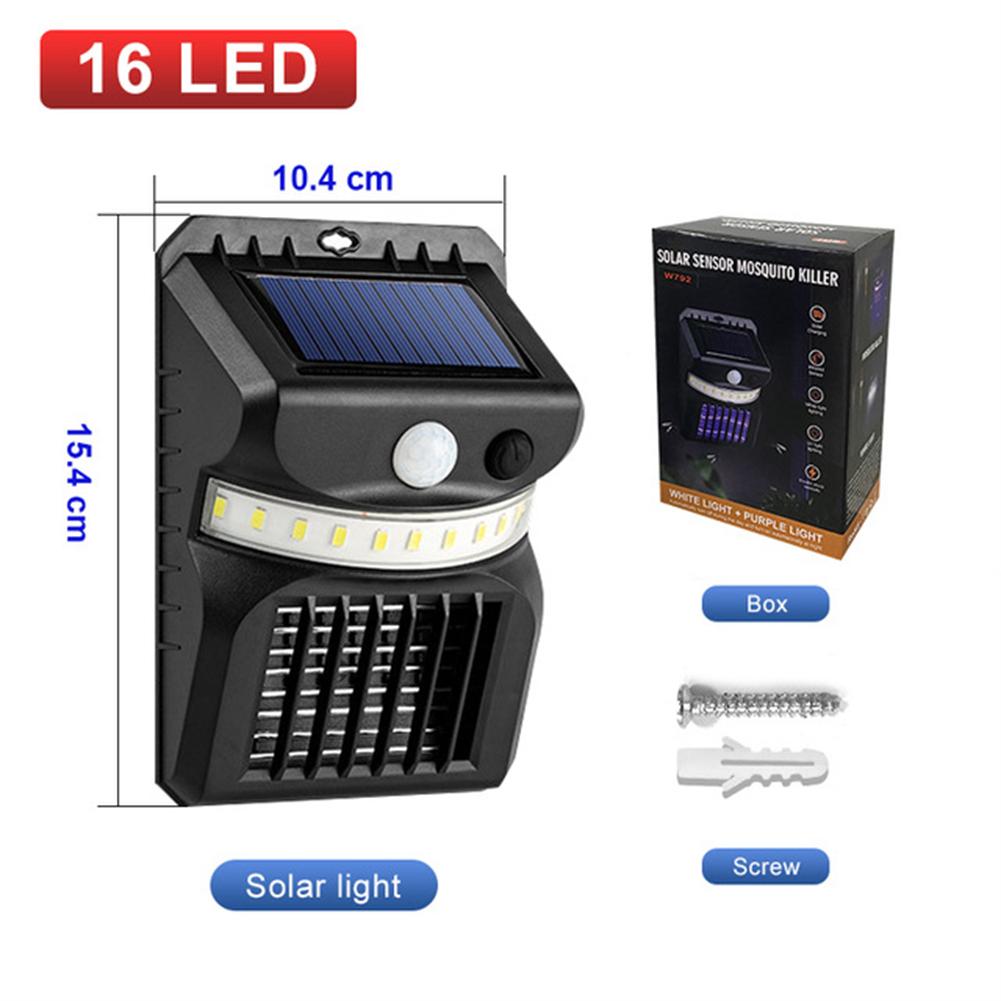 Solar Bug Zapper Mosquito Killer Lamp Outdoor Camping Led Light Outdoor Microwave Fly Insect Zapper