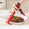 Hot Plate   3 In 1 Anti Scald Bowl Holder Clip for Dish with Can Opener Ergonomic Handle Red