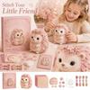 Blush Hedgehog Forest Friend Patchwork Decorative Throw Blanket for Home