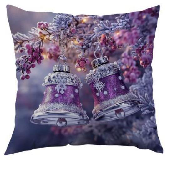 Christmas Pillow Cover Polyester Printed New Office Sofa Cushion Decoration Home Pillow Cover