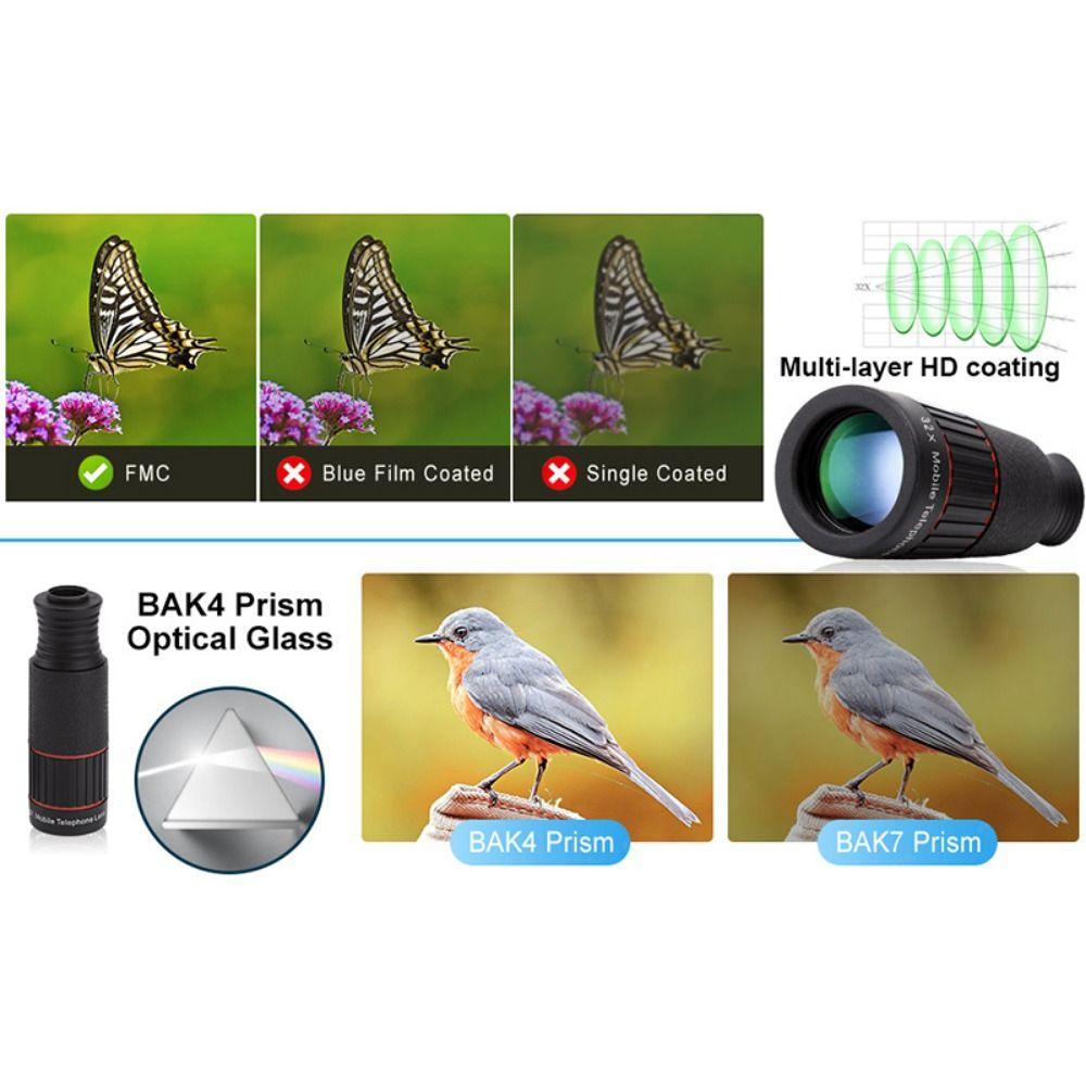 Monocular Monocular Zoom Cell Phone Lens Universal Mobile Phone Lenses  Smartphone