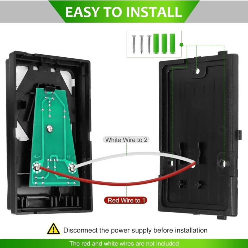 Multiple Function Wall Mounted Garage Door Opener Switches Door Wall Control Panel for Interior Operation Of Receiver Light