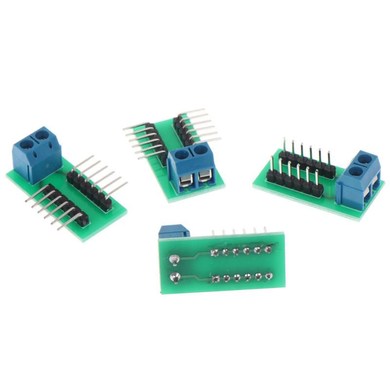 2/4Pcs 2.54Mm Cable Adapter 2P Terminal To 12P Pin Module Straight / Curved Needle Connector Male To Female
