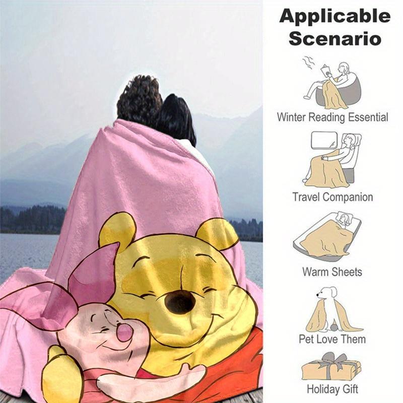 1 Stück Winnie Puuh Ferkel Decke Weicher Überwurf für Heimdekoration, Sofabezug, Reise