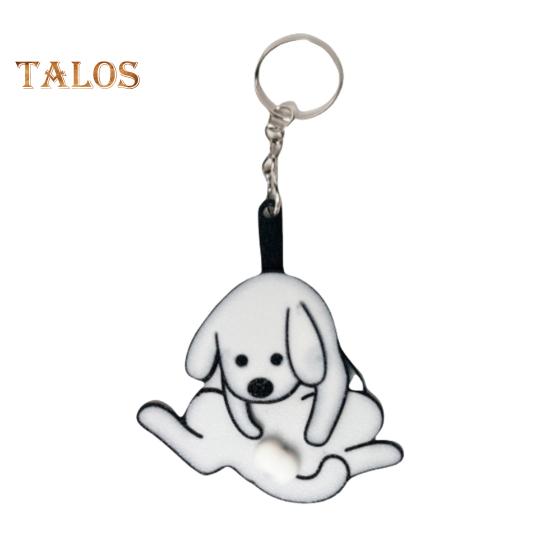 

Собака коханець жарт брелок кулон кумедний інтерактивний дизайн обертовий м яч брелок з гладким підшипником брелок стрес зняття іграшки білий