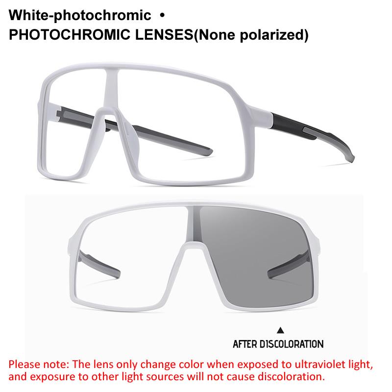 Large Frame UV400 Polarized/Photochromic Sports Cycling Bike Glasses Men Women TR90 MTB Baseball Fishing Softball Sunglasses 7