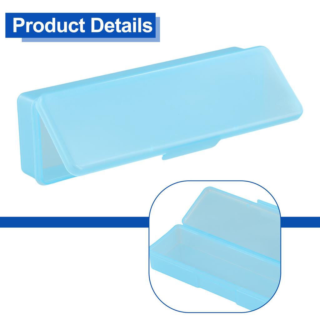 18.8*7*3cm Nails Storage Box Pink Plastic Case White