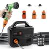 Bumxca Self-Priming Water Pump, Rechargeable Submersible Pump [Makita Compatible] Electric Water Pump, Pumping [100W 15L/min Max Head 15M Max Suction