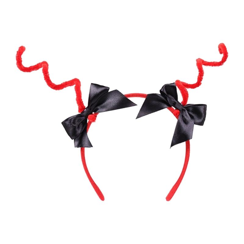 A52E Breathable Cloth Antenna Headbands Gentle Skin Kids Adults Festivals Celebrations