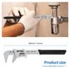 Adjustable Wrench 10inch Wide Jaw Adjustable Spanner Opening up to 2Inch Portable F Shaped Adjustable Wrench Tool High Carbon