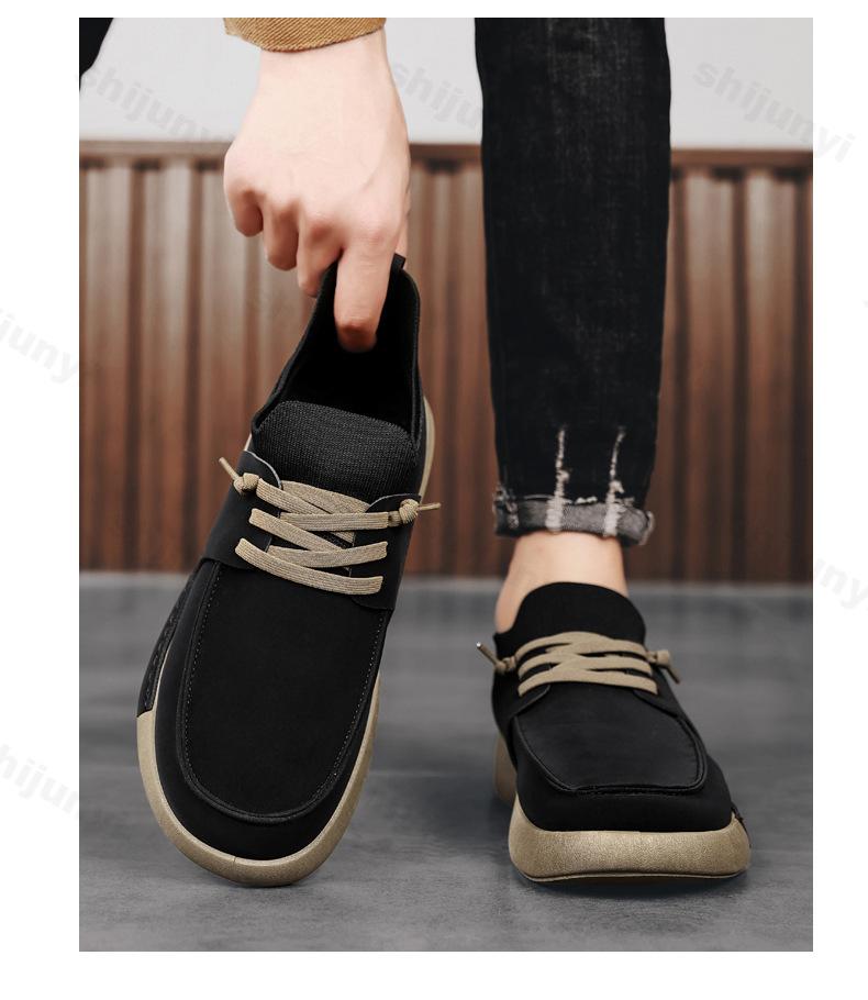 Man Shoes Fashion Outdoor Youth Tide Male Board Class Footwear Autumn Winter CasualFlats Light Comfortable Personality Shoes