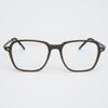 Alloaiweeo [The Air] Al5310 0910G Ultra-Lightweight Oversized Square Black Eyeglass Frame Blue Light Lens Selection