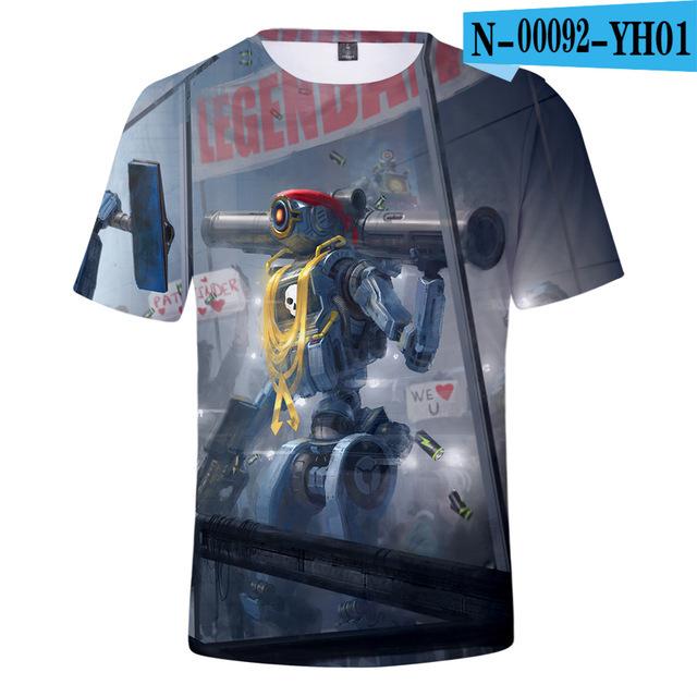 Kids T Shirt 3d Apex Legends Clothing Children Boys Girls Short Sleeve Tshirt Outerwear T -Shirt Children Clothe Tee 