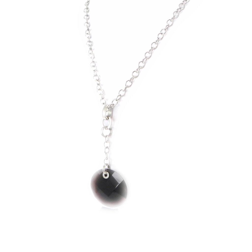 Altesse [I2896] - Collier acier 'Calypso' marron chocolat