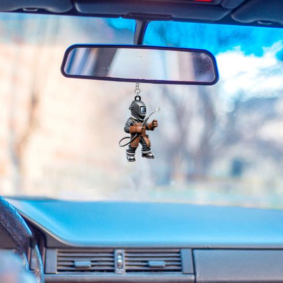 Acrylic Keychain Pendant 2D High-Definition Pattern Wear-Resistant Fall-Resistant Key Chain Small Portable Ornament