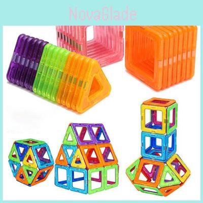 Multicolor Magnetic Building Blocks With Good Abrasion Resistance For Creative Kids
