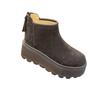 Martin boots autumn and winter velvet thickened bottom British style heightening short boots snow boots muffin boots cotton boots