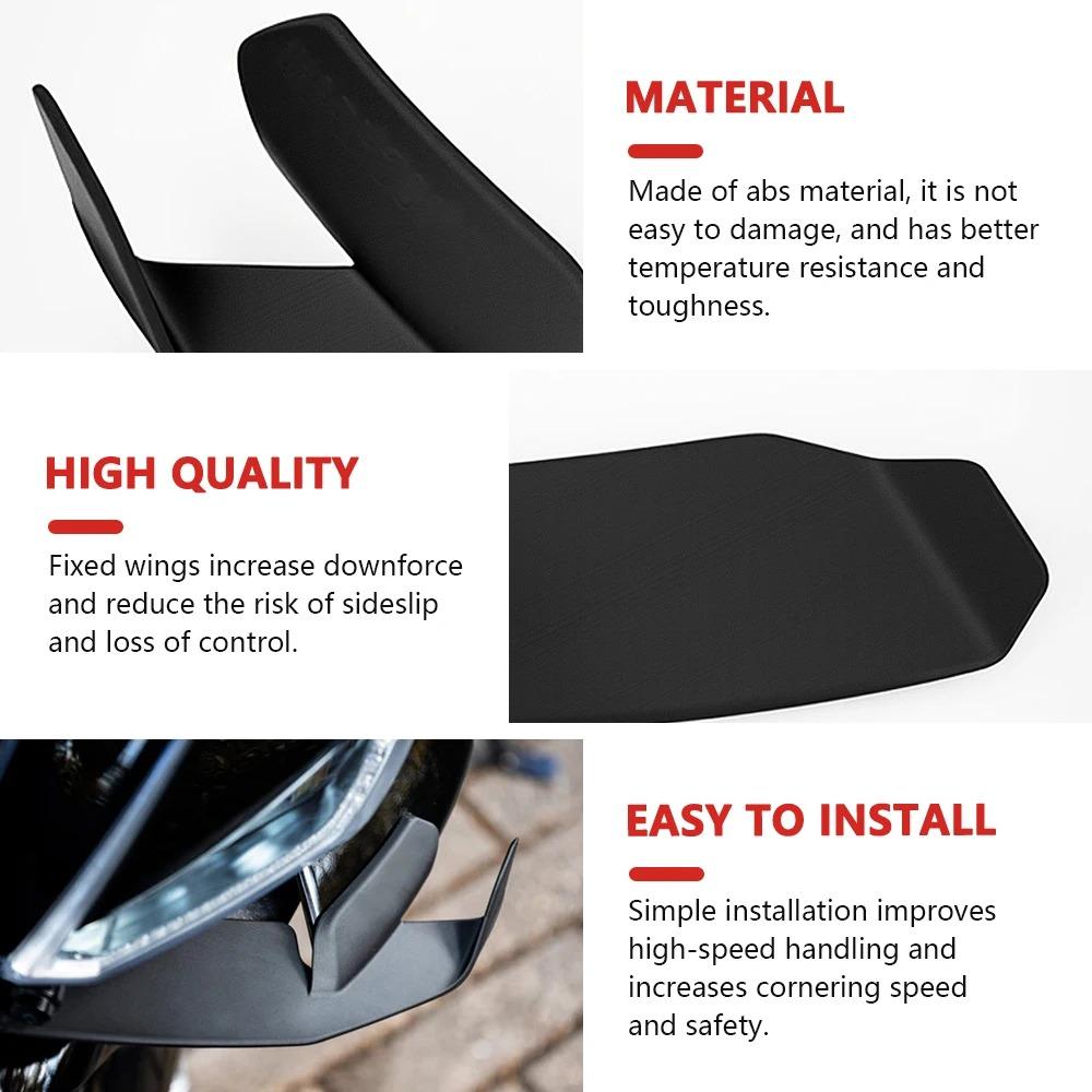 Motorrad Seiten-Aero-Foil für Aprilia RS 660 2020-2023 2024 Frontales Stabilitätskit Seiten-Front-Winglet RS660 660rs 2025-2026