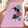Cute Cartoon Les Barbapapa Hallway Carpet Washable Non-Slip Living Room Sofa Chairs Area Mat Kitchen Doormat Area Rug