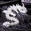 30/24CM 3D Print Magic Dragon Model Multi-joint Movable Fish Tank Gaming Table Home Decoration Desk Ornament Toy