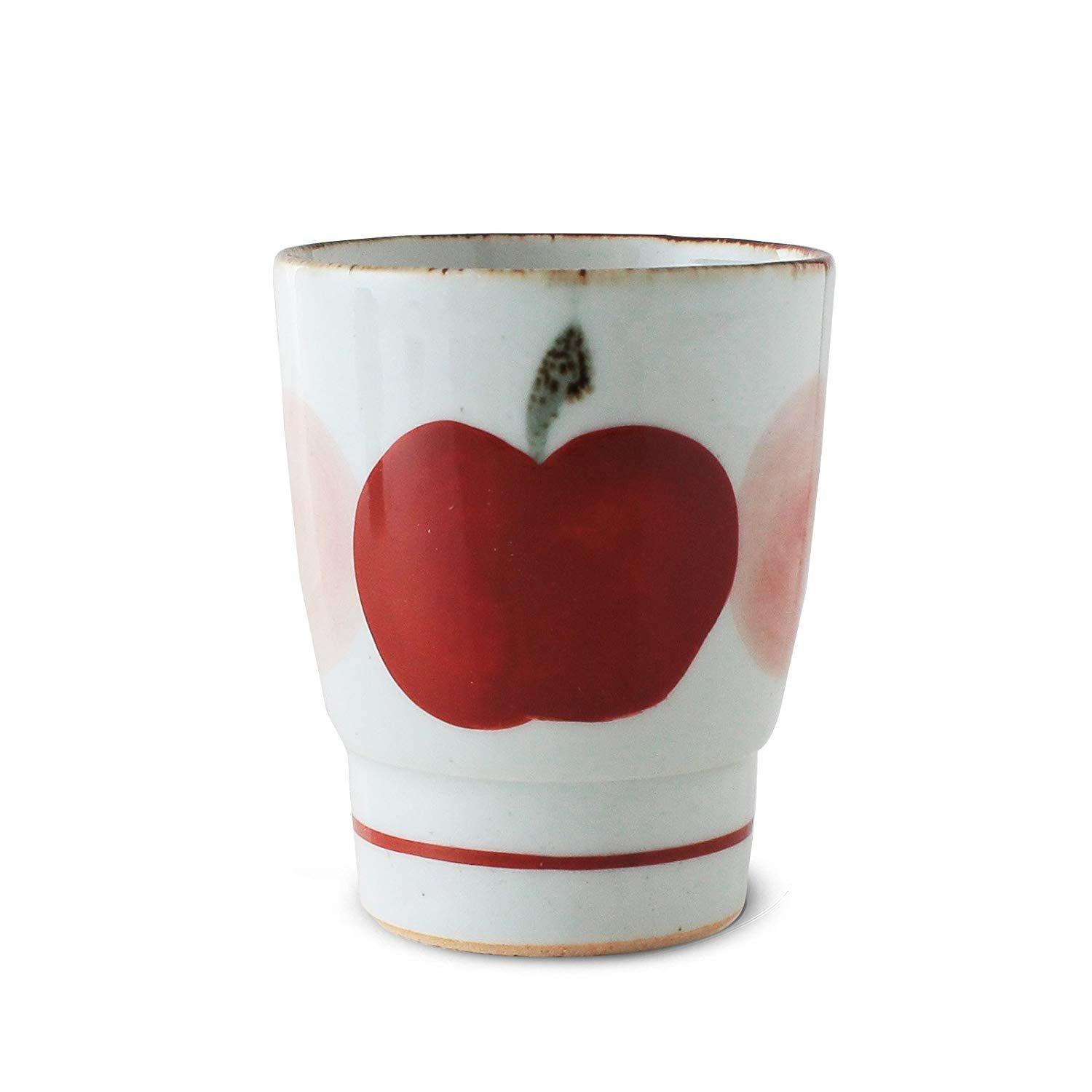 

CtoC JAPAN Select Small Apple 7cm Diameter x Made in Japan Teacup, Red, 8.5cm Height, 180cc,