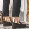 Men'S Pointed Leather Shoes, Suede Leather, Korean Version Of British Men'S Shoes, Lazy Tide Shoes, Doudou Shoes A0706-J