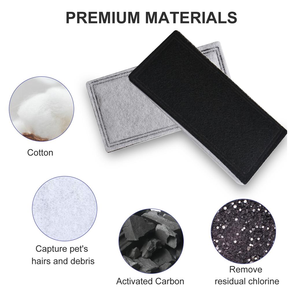 Compatible with DrinkWell 12PCS Replacement Filters Pet Replacement Carbon Filters Cat Water Fountain Filters Fresh