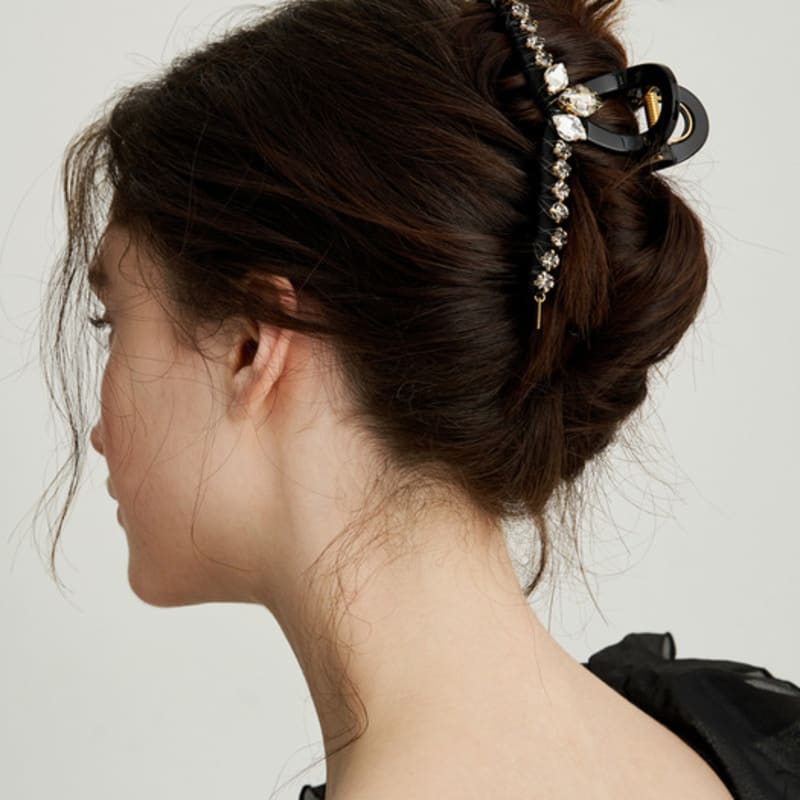 

Jean Paul Clarisse Bob Crystal Hair Clip JP-25-064CC Crystal