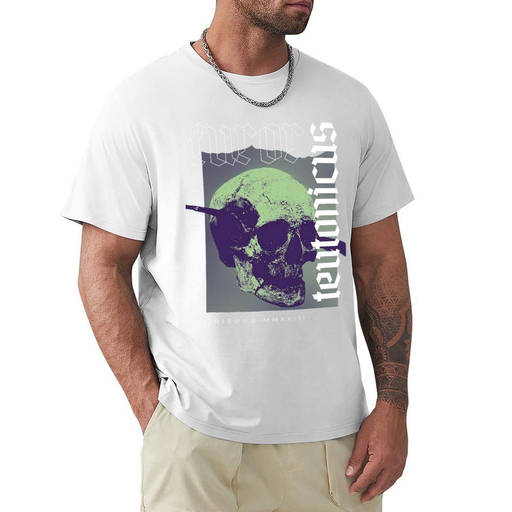 Furor Teutonicus Green Blue Tshirt Casual Daily Outfit Tshirt