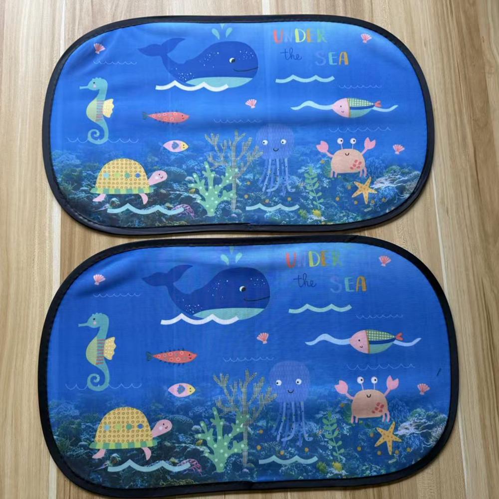 Cartoon Car Sun Blocker: Electrostatic Sunshade for Side Windows