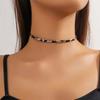 Vintage Brown Color Leopard Print Choker Necklace for Women Fashion Metal Clavicle Chain Necklace Jewelry Gift 2025 New