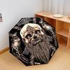 1 PC Automatic Folding Umbrella - Viking Style Pattern, Portable & Foldable Design with 8 Ribs, Christmas Birthday Gifts