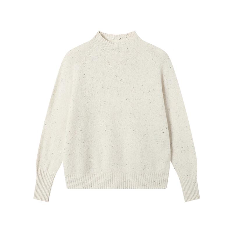 

Женский свитер из смесовой шерсти с молнией до середины M