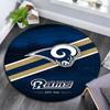 Los Angeles Rams Pattern Round rug,Carpet Rug for Living Room Bedroom Playroom ,Non-slip Floor Mat,Holiday Gifts and Birthday Gifts.