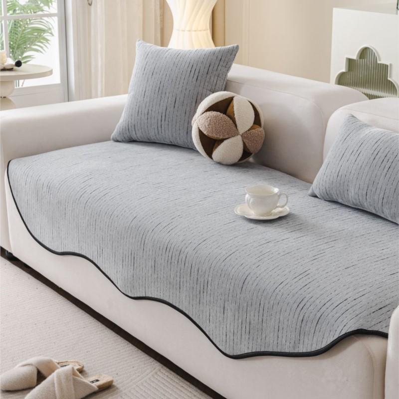 

Funda Sofas Carpet Sofa Covers Mat Sectional Couch Furry Non Slip Chenille Sofa Slipcover Irregularity Cushion Carpet