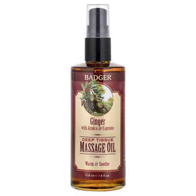 Tiefengewebe-Massageöl, mit Ingwer, Arnika und Cayennepfeffer, 118 ml (4 Fl Oz)