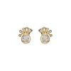 New Chinese Style Diamond-inlaid Lucky Bag Earrings for Women with Light Luxury High-end Niche Style Earrings