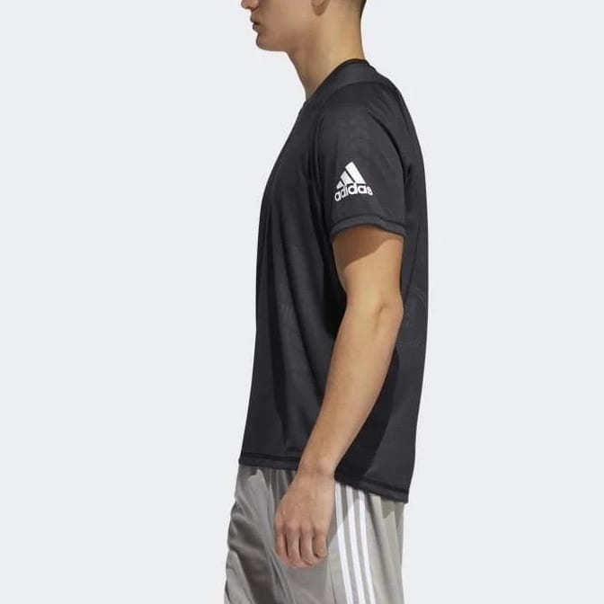 Adidas T Shirts Men's Black Crew Neck Moderate DZ7366