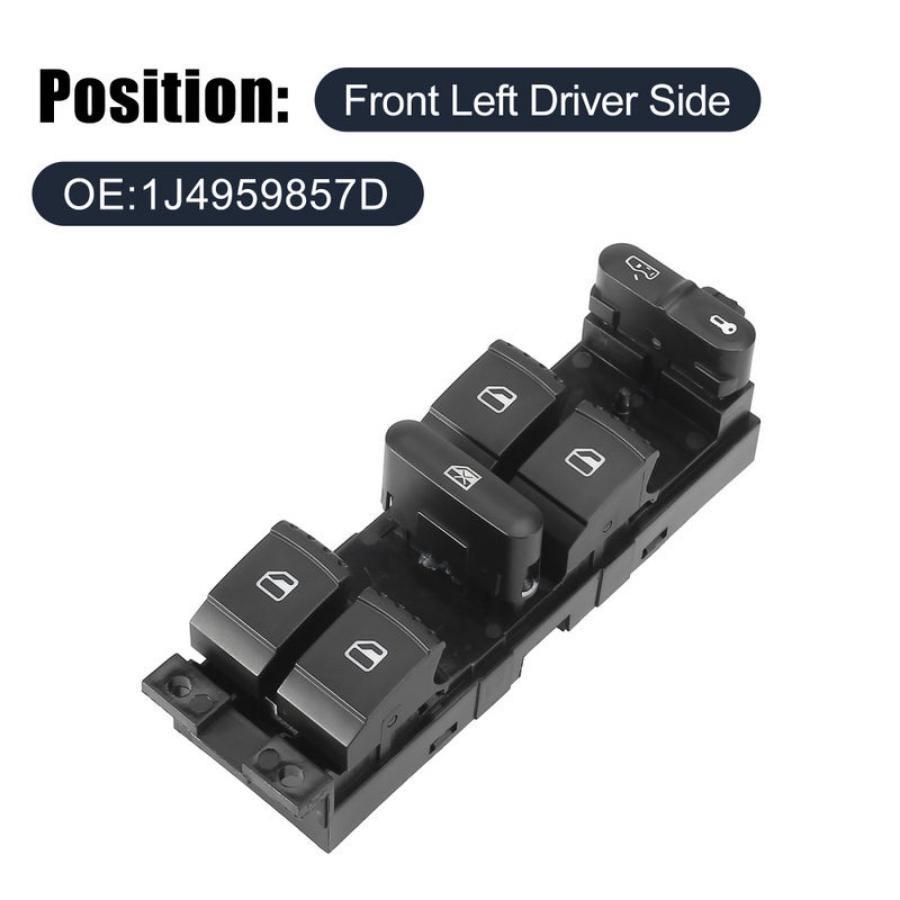 Przełącznik szyb samochodowych podnośnik elektryczny przycisk sterowania elektrycznego strona kierowcy dla Volkswagen Passat 1999-2004 1J4959857D