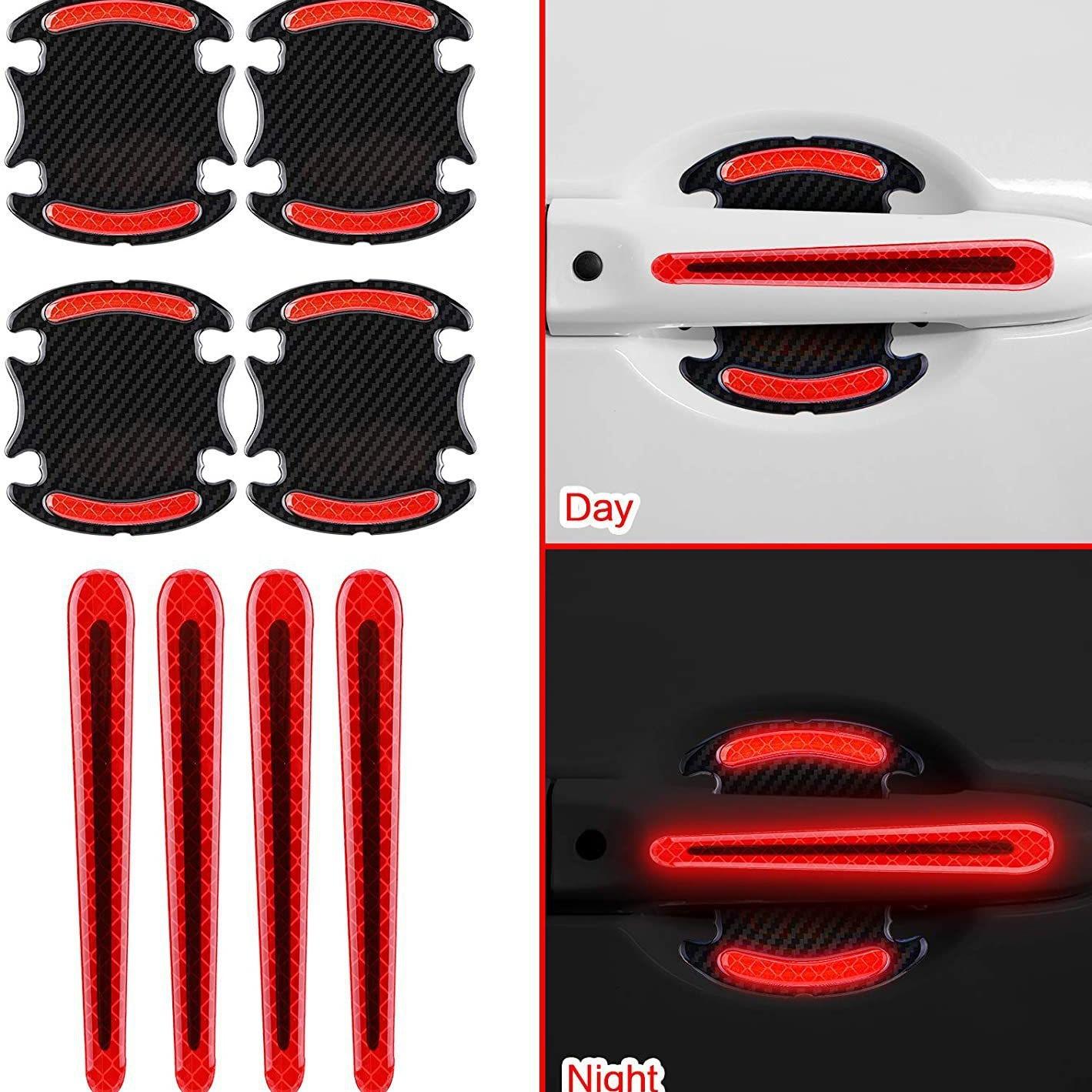 

8pc Door Handle Sticker, Door Handle Sticker Universal Suitable For Most Door Handles красный