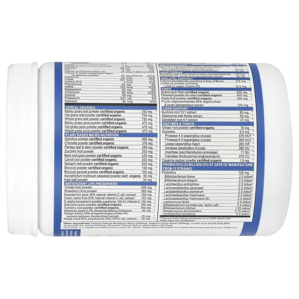 Vibrant Health, Green Vibrance, Version 21.0, Blueberry Lemon, 10.3 oz (292 g)